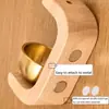 Campanilla de Viento de Madera Maciza Tipo Puerta de Succión, 1 Pieza Timbre Magnético Colgable para Puerta de Entrada, Adorno Colgante de Timbre de Puerta Vintage, Suministros para Decoración del Hogar Timbre