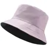 Sombrero de Pescador Sencillo de Color Sólido para Verano y Primavera Personalizado Estilo Japonés ins Sombrero de Cubeta de Pesca Sombrero Protector Solar Sombrero Protector Solar