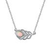Colección de Cadena para Clavícula de Moda Estilo Bohemio Piedra Natural de Color Diseño Original Collar de Perlas Plata 925 Venta Directa