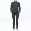Camada base de veludo alemão dupla face, aquecimento próprio espesso, temperatura constante, roupas de outono, conjunto de calças de outono, inverno, veludo alemão, roupa íntima quente, conjunto masculino