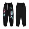 Conjunto de Sudadera con Capucha y Pantalones de Marca de Tendencia Hellstar Europeo y Americano Transfronterizo Estampado de Letras Holgado de Tendencia