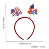 Diadema del Día de la Independencia Americana, Decoración para Fiesta del Día Nacional, Accesorios para Fotos, Diadema de Estrella de Bandera para el Cabello