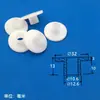 M10 Parafuso Isolante de Nylon Bucha Isolante Arruela de Transistor Bucha Plástica Bucha de Revestimento Tipo T Côncavo-Convexo Bucha de Degrau