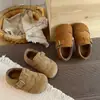 Zapatos de Cuero Estilo Coreano para Niños 2026 Otoño/Invierno Nuevos Versátiles Casuales para Niños y Niñas Moda Felpa Plus Suela Suave Zapatos Individuales