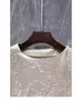Camiseta Holgada de Acetato Satinado Estilo Francés para Mujer, Nuevo Modelo Verano 2026, Top Corto Ajustado de Lujo Ligero Único