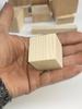 Tronco de Madera Maciza Almohadilla Diy Pie Alto Bloque Pequeño de Madera Pie de Mesa Pata Pie de Cama Pie de Armario Pie de Mesa de Centro Cuadrado Talla Bloques de Construcción