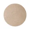 Alfombra tejida a mano sin pegamento Sala de estar Mesa de café Cojín redondo Crema Estilo Wabi-Sabi Estudio Dormitorio Moderno Simple Manta redonda