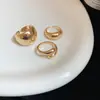 Anillo Abierto Irregular de Guisantes Brillantes Moda Ins Europea y Americana Anillo para el Dedo Versátil Anillo para el Dedo de Lujo Ligero de Alta Calidad para Mujeres