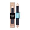 Bastão Iluminador e Contorno Facial 2 em 1 Zephoco, Contorno Diário Portátil Estéreo Bicolor Matte, Não É Fácil Remover a Maquiagem