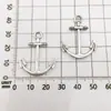 Materiais para Joias Artesanais DIY Prata Antiga Vintage Âncora Pequeno Pingente 1 Peça Brinco Colar Pulseira Pingente Fabricante