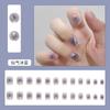 Outono e Inverno Patch de Unha Flor Tulipa de Aparência Sofisticada Manicure Curta Vestível Adesivo Popular Decalque Unhas Postiças