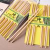 Palillos chinos carbonizados para el hogar, palillos de bambú, 5 pares de palillos chinos familiares de alta gama para hoteles de comida rápida japonesa, venta al por mayor