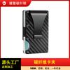 Porta-Cartões de Fibra de Carbono, Porta-Cartões de Visita, Porta-Cartões, Porta-Notas Multifuncional, Porta-Cartões, Escova Antirroubo Rfid Personalizada de Fábrica