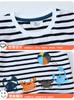Camiseta de Manga Corta para Niños Verano 25 Nueva Ropa para Niños Chaqueta para Niños Camiseta Básica Bordada para Bebé Algodón Camiseta para Niños