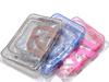 Bolsa de cosméticos impermeable se puede imprimir logo fábrica directa pvc transparente de tres piezas multifuncional almacenamiento de viaje bolsa de aseo