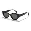 Gafas de Sol Leen Poligonales Irregulares Ojo de Gato Transfronterizas para Hombres y Mujeres, Estilo Retro Europeo y Americano, Gafas de Sol con Protección UV