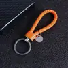 Llavero Creativo de Cordón de Cuero Tejido Hecho a Mano para Hombres, Mujeres, Parejas, Cadena para Llave de Coche Colgante Regalo Venta al por Mayor