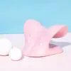 Almohada de Masaje Cervical en Forma de C Almohada de Acupresión por Gravedad Masajeador de Cuello para Aliviar la Tensión en Hombros y Cuello Corrector de Tracción para Joroba