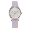 Shengke Estudiante Moda Trendy Simple Correa Agua Casual Oro Rosa Reloj de Cuarzo para Mujer