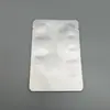 Bolsa de gel con papel de aluminio en stock 60*220MM sello a tres lados bolsa larga bolsa universal para mascarilla blanca bolsa para mascarilla de papel de aluminio