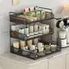 Estante de Almacenamiento para Tazas de Escritorio Multicapa Portavasos de Agua Taza de Té Taza de Café Bandeja de Goteo Soporte de Tazas para el Hogar