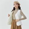 Camisa Xuan Feminina Outono e Inverno Colete Curto de Veludo Forro Quente para Casa Xadrez Casual Colete Feminino 8021