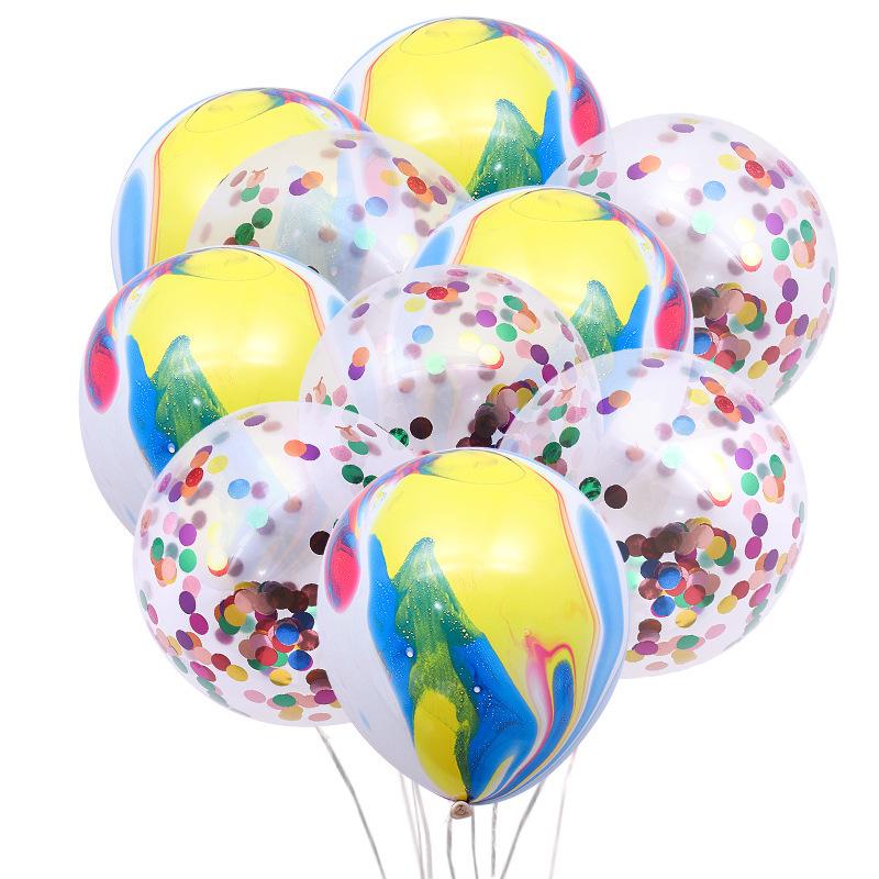 混色玛瑙5个+亮片5个