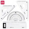 Set de Reglas de Dibujo Deli Stationery 15cm Regla Set de Reglas para Estudiantes Venta al por Mayor