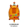 Nuevo sombrero de cumpleaños globos de animales con formas únicas para accesorios de decoración de fiesta de cumpleaños: león, koala, perezoso