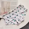 [80-120] 524 Seda de Hielo estampado lindo tiro bajo bolsa de ropa interior para mujer cadera con taladro ropa interior para mujer tiro bajo