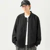 Directo del fabricante: Chaqueta de vuelo moderna para hombre, nuevo estilo primavera y otoño, chaqueta de béisbol de corte holgado con cuello alto, prenda exterior elegante y con estilo