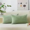 Funda de almohada rectangular de pana para Amazon transfronteriza, funda de cojín decorativo para la cintura, adecuada para sofá, banco
