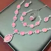 Novo Conjunto de Quatro Peças Estilo Chinês de Alta Qualidade Safira Calcedônia vintage Vintage Palácio Cobre Banhado a Prata Conjunto de Joias Estilo Nacional