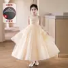 Vestidos de Noche para Niñas Medianas y Grandes, Anfitrióna de Concierto de Piano, Malla, Voluminoso, Fiesta de Cumpleaños, Vestido de Princesa para Hija