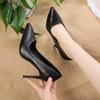 2025 Nuevos Zapatos de Tacón Alto de Punta Aguda para Otoño Zapatos Profesionales de Moda para el Trabajo para Mujeres Zapatos de Tacón Alto de Aguja para Mujeres
