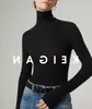[En Stock] Suéter Base de Punto Italiano L*P & Consinee de Lana Fina y Cachemira de Calibre 18 Sin Costuras Perforado de Doble Cuello