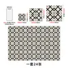 Adesivos de parede com padrão geométrico moderno, azulejos autoadesivos de PVC à prova d'água para banheiros, reforma à prova de óleo para cozinha e uso decorativo