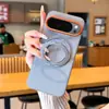 Compatível com Google Pixel 11ProXL Capa de Celular Magnética com Suporte Giratório 360 Google 10A Capa Protetora de Couro