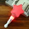 Palito luminoso de estrella de cinco puntas palito luminoso plateado palo de hada de amor juguete brillante accesorios de animación para escenario de concierto