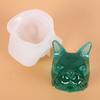 Método de gota de cristal diy molde de cabeza de perro tridimensional adornos de yeso para aromaterapia de coche expandiendo fragancia resalta el molde de perro