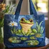 Bolso de Mano con Estampado de Moda Trendy para Mujer Bolso de Hombro Bolso Tote Acolchado Nuevo Producto Transfronterizo 3D Temu Amazon
