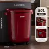 Cubo de basura específico para cocina para uso doméstico, Nuevo modelo 2026, Elegante para la sala de estar, No necesita agacharse, Gran capacidad, con ruedas, Móvil