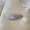Grampo de Cabelo Amarelo com Bolinhas e Queijo Estilo Coreano BB Clipe Lateral para Mulheres Clipe Versátil para Cabelo Clipe Lateral para Franja Acessório de Cabelo