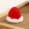 Chapéus de lã mini fofos feitos à mão em crochê, toucas de tricô com tema de frutas, acessórios para roupas de boneca, materiais para artesanato DIY