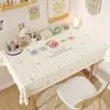 Toalha de Mesa de Luxo Leve de Alta Qualidade Impermeável e à Prova de Óleo Estilo Retro Americano Dopamina Tapete para Mesa de Jantar Estilo Ins Toalha de Mesa para Mesa de Centro