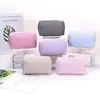 Bolsa de Cosméticos a Cuadros Estilo Coreano Bolsa de Almacenamiento Simple de Rejilla Organizador de Maquillaje Portátil Estuche para Lápices de Papelería para Estudiantes logo
