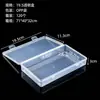 Caja Rectangular de Plástico Elevada con Tapa abatible para Herramientas de Ferretería, Equipo de Pesca, Caja de Almacenamiento para Juguetes, Cosméticos, Papelería, Caja de Embalaje