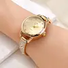 Novo Relógio Transfronteiriço Feminino Mostrador Pequeno Pulseira Fina Temperamento Estudantes do Ensino Médio Casual Pulseira de Quartzo Feminino Nicho