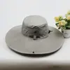 Sombrero de Sol Chal de Ala Ancha de Verano para Hombres, Protección Solar para Exteriores, Sombrero para Montañismo y Pesca, Sombrero de Pescador Coreano Casual Impermeable de Secado Rápido