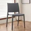 Silla de Plástico con Respaldo, Silla de Comedor para Ocio, Silla de Plástico Moderna Engrosada Simple para el Hogar